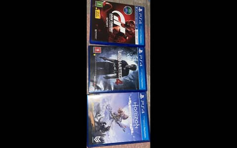 Ps4 Games for sale Horizon zero dawn, Uncharted 4, GranTurismo
