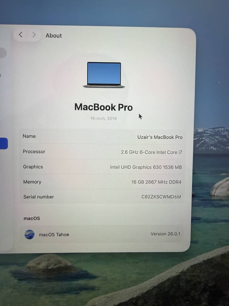 Macbook Pro 2019 1