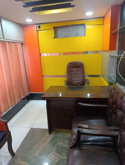 Blue Area Mezzanine Floor Furnish Office For Rent