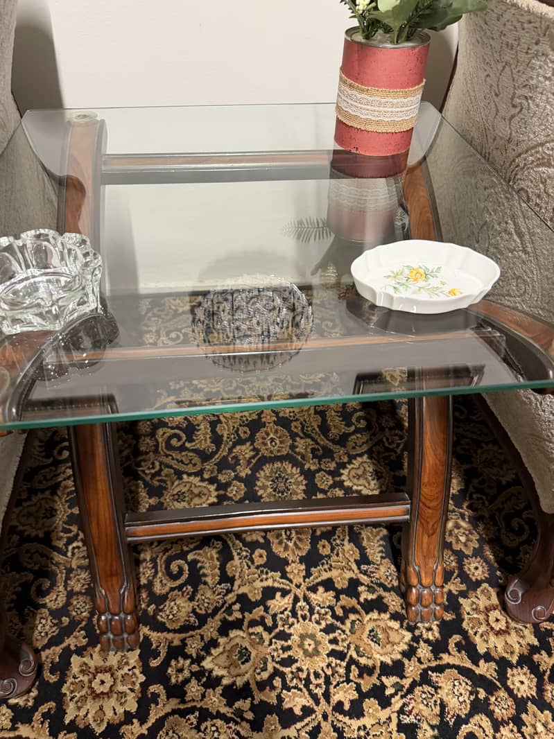two singe sofas arm chair with table 3