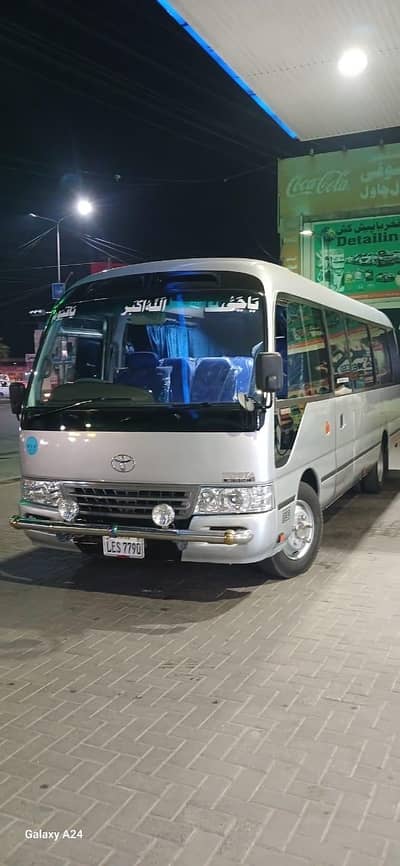 Toyota coaster available for rent and tour