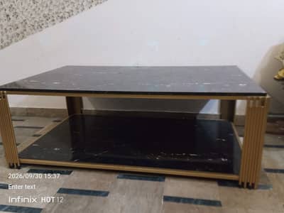 modern black gold dining table