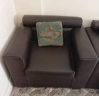 Faux Leather 5 seater sofa