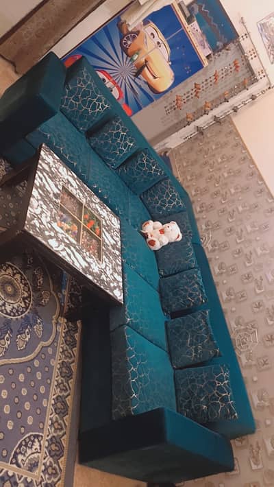 Sofa with. Center table