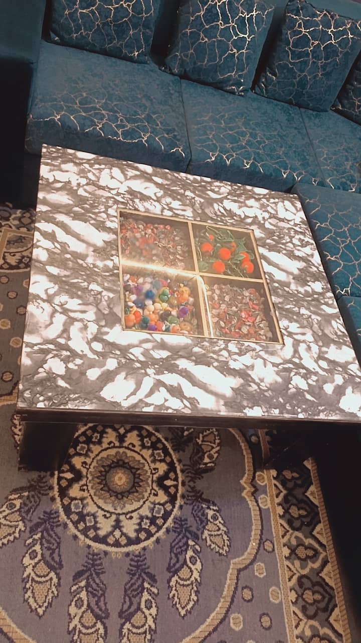 Sofa with. Center table 2