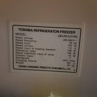 Toshiba Refrigerator – 10/10 Condition | Slightly Used