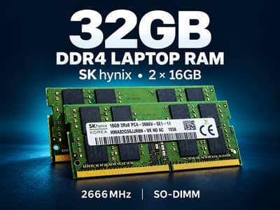 SK Hynix 32GB (2×16GB) DDR4 2666MHz Laptop RAM