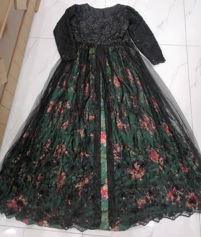 elegent silk and net suit for party wear