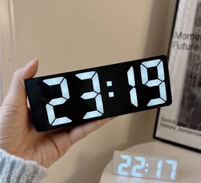 Latest Digital Clock, LED Alarm Clock for Bedroom