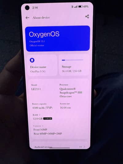 One Plus 9 5g