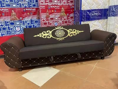 sofa cum bed/2 in 1 sofa/sofa bed/wooden sofa/3 seater Molty foam sofa