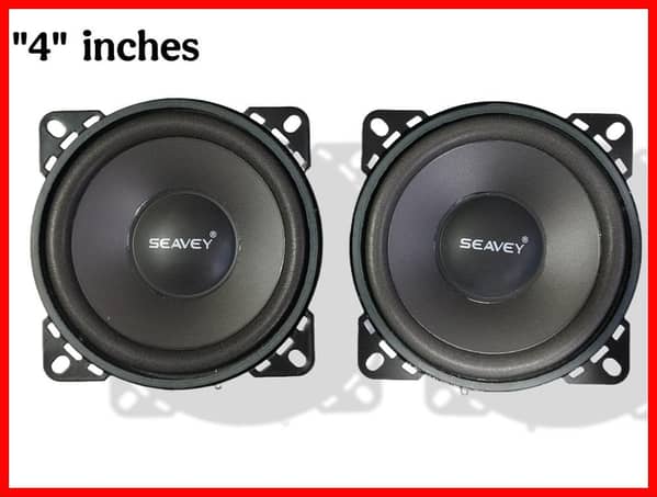 2Pcs 4 inches 4 ohms 80W Speaker Submersible Buffer Speaker For Cars , Theater & Home Use