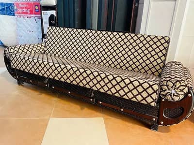 sofa cum bed/2 in 1 sofa/sofa bed/wooden sofa/3 seater Molty foam sofa