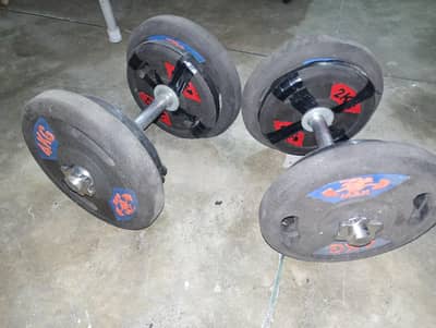 Adjustable dumbbells 12kg each, 4x4kgs, 4x2kgs
