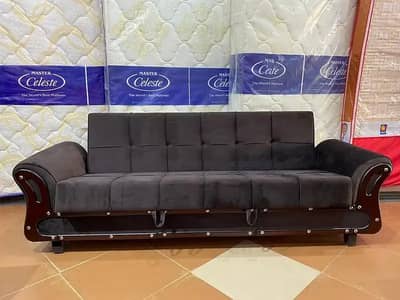 sofa cum bed/2 in 1 sofa/sofa bed/wooden sofa/3 seater Molty foam sofa