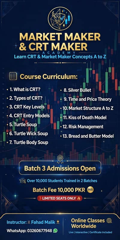 Market Maker & CRT Maker Academy - Learn CRT A to Z - Online Classes