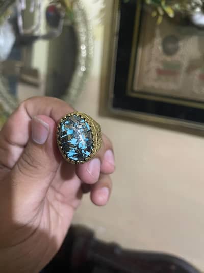 original Nishapori firoza pyrite stone