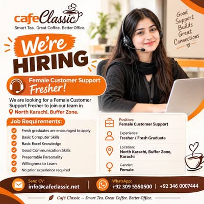 Jobs in Karachi / Female Customer Support / Female Jobs / CSR Jobs /