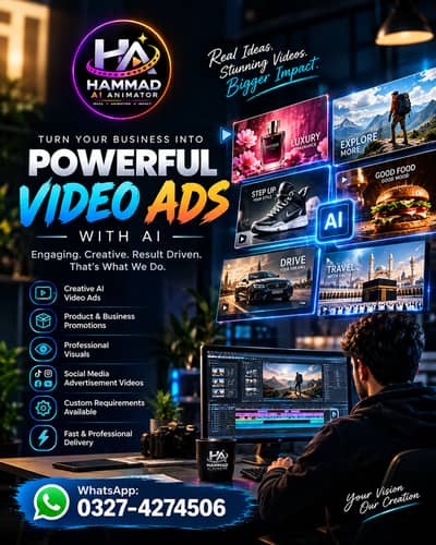 Professional AI Video Ads for Your Business | Custom Orders Available
