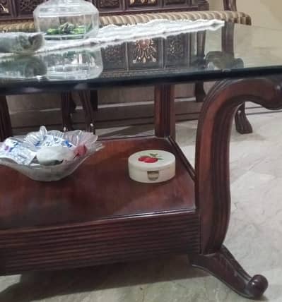 beautiful wooden Bass table