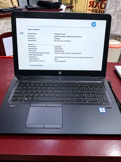 HP ZBook 15u G3 & G4 Core i7 | 16GB RAM | 256GB SSD | AMD FirePro 2GB