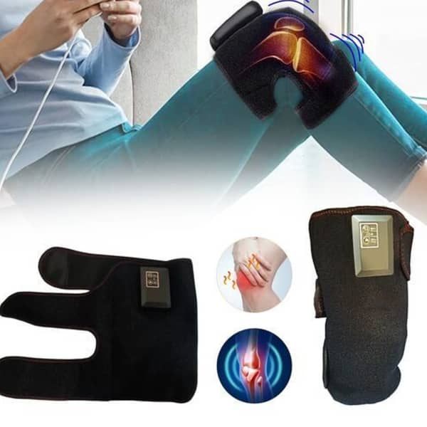 SP Dealz Rechargeable Knee Massager with Heat and Vibration – Heating Pad for Knee, Arm and Leg
