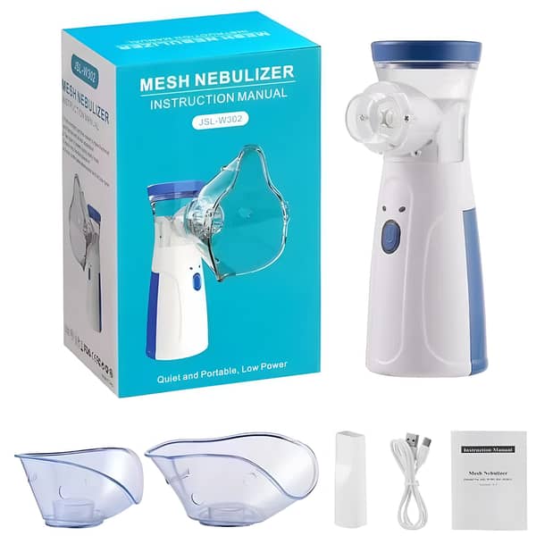 SP Dealz Portable Mesh Nebulizer – Compact Lightweight Nebulizer Machine with Advanced Mesh Technology, One-Button Operation & USB Charging for Home & Travel