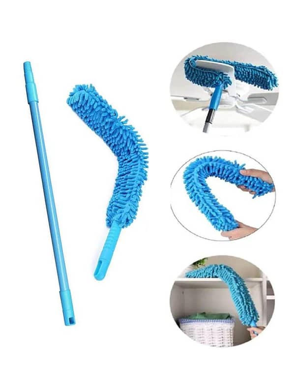 SP Dealz Flexible Fan Duster with Telescoping Handle for Ceiling Fans, Blinds, Furniture & Hard-to-Reach Areas