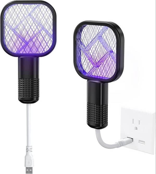 SP Dealz Mini Mosquito Killer Bat – USB Rechargeable Electric Fly Swatter & Bug Zapper