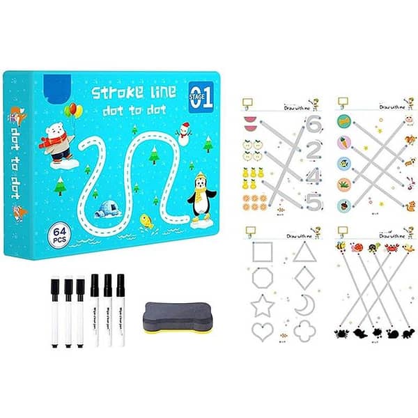 SP Dealz Reusable Tracing Workbook for Kids – Erasable Calligraphy & Handwriting Practice Book