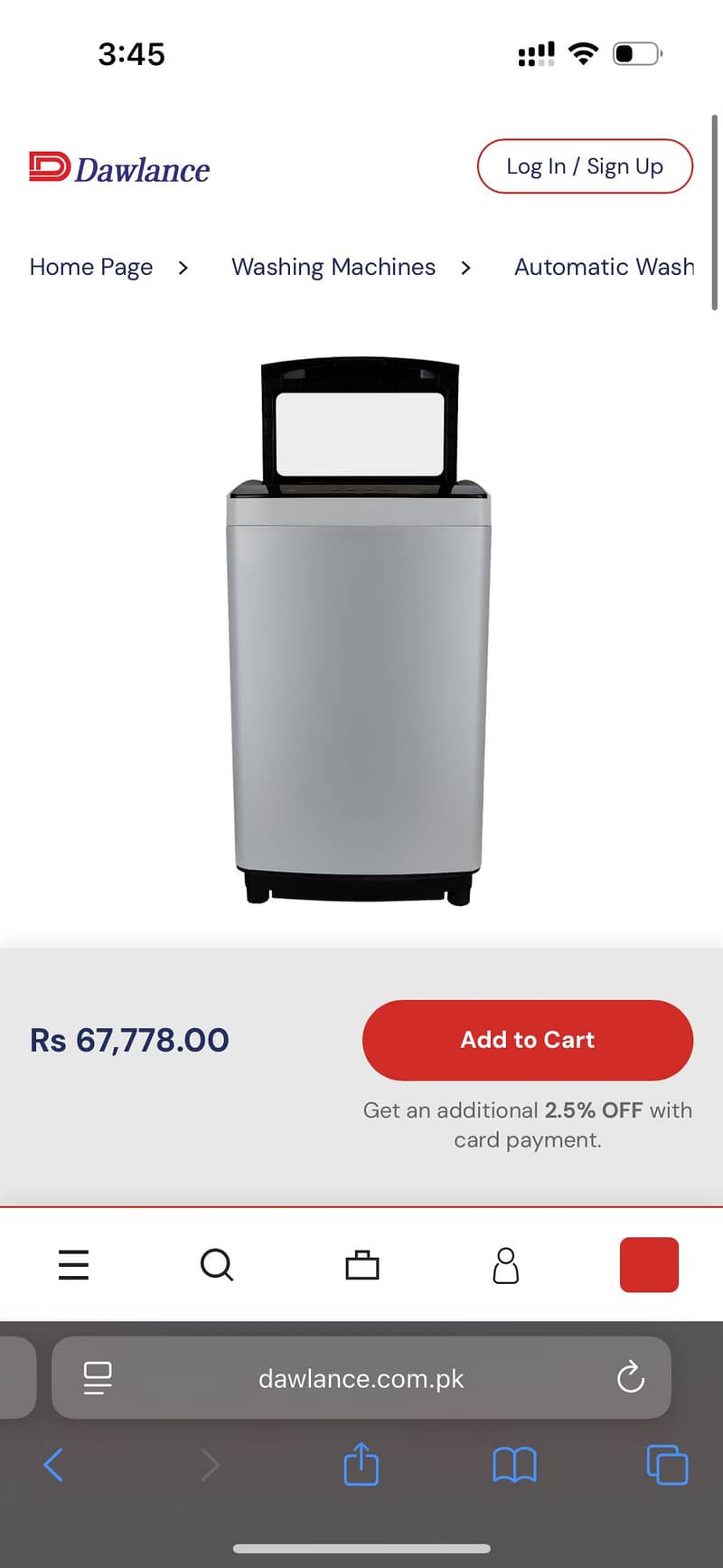 Dawlance automatic washing Machine 0