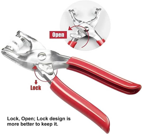 SP Dealz Snap Fastener Pliers Kit – Stainless Steel Button Press Tool for Sewing & DIY Crafts