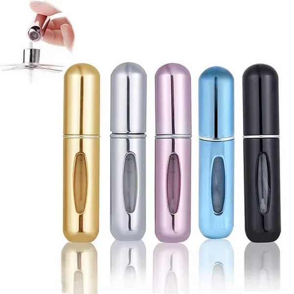 SP Dealz Portable Refillable Perfume Atomizer Bottle – 5 ml Mini Travel Spray for Men & Women