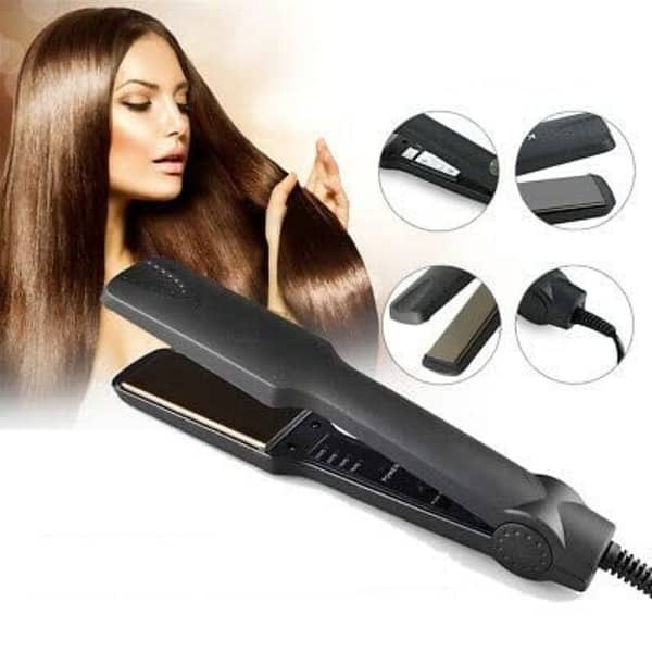 SP Dealz Professional Hair Straightener with Nano Silver Ceramic Coating – Adjustable Temp, Long Cord