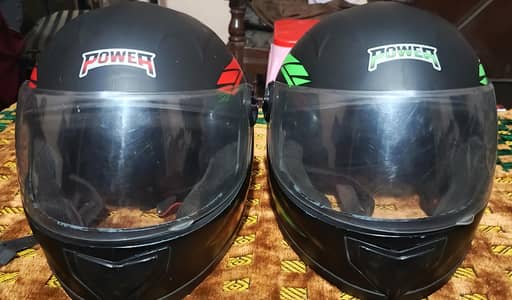 2 motorbike helmet sale good condition