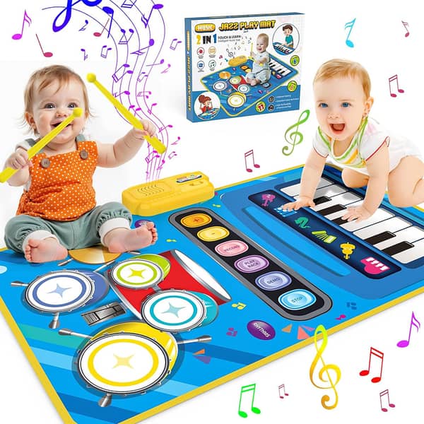 SP Dealz 2-in-1 Baby Musical Piano & Drum Mat – Interactive Dance Mat for Ages 1–5