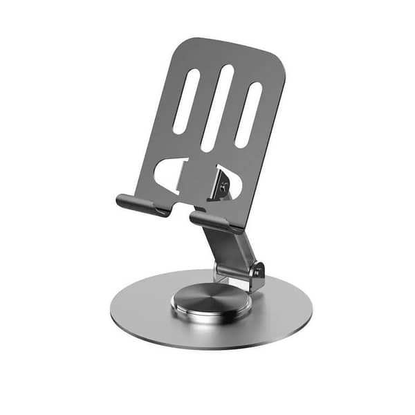 SP Dealz Metal Cell Phone Stand – 360° Adjustable, Non-Slip Desk Holder Compatible with All Smartphones
