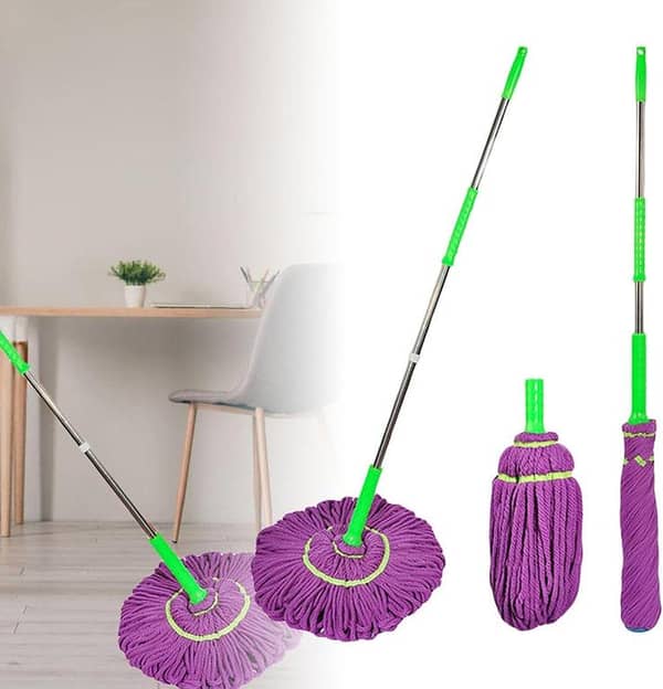 SP Dealz Magic Twist Mop | 360° Floor Cleaning Mop with Easy Twist Wringing System | Home & Kitchen Cleaning Tool