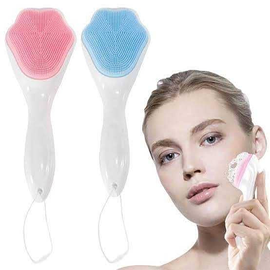 SP Dealz Silicone Facial Cleansing Brush – Soft Manual Face Scrubber for Makeup Removal, Oil Control & Gentle Exfoliation, Deep Pore Cleaning Skin Care Tool