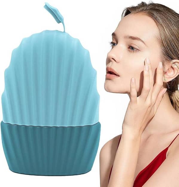SP Dealz Silicone Ice Face Roller – Reusable Ice Cube Massage Cup for Face & Eyes, Cooling Skincare Tool for Facial Massage & Puffiness