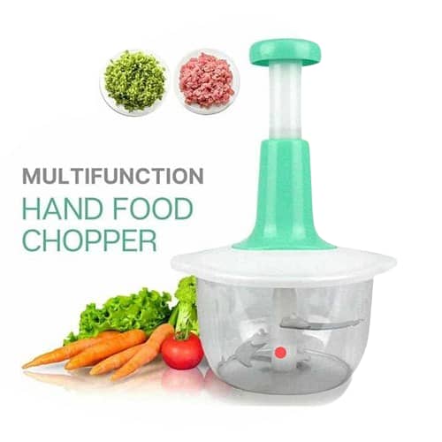 SP Dealz 1.5L Manual Food Processor – Push Type Vegetable Chopper, Hand Press Food Cutter & Vegetable Dicer, Multipurpose Kitchen Chopper for Fruits, Vegetables & Herbs