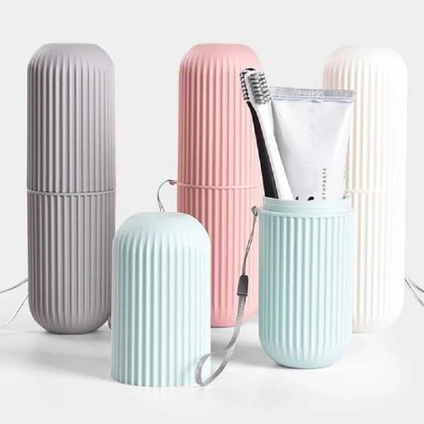 SP Dealz Portable Toothbrush Travel Case – Large Toothbrush Holder with Protective Cover, Fits Toothbrushes Up to 7.4 Inch, Hygienic Storage Case for Travel, Home & Camping