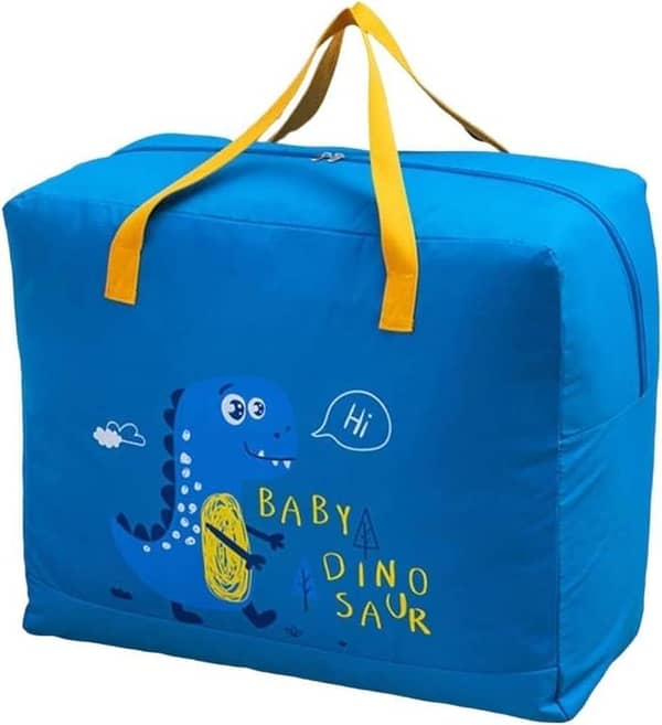 SP Dealz Dino Print Storage Bag for Kids – Portable Foldable Toy and Item Organizer
