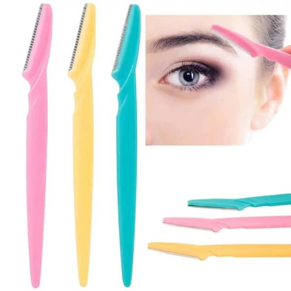 SP Dealz Tinkle Dermaplaning Razors for Women 3 Pcs – Peach Fuzz Remover, Eyebrow Shaper & Facial Shaving Tool with Covers