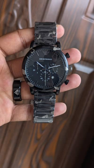 EMPORIO ARMANI Military Watch Antique Original Watch Brand New