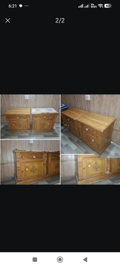 complete bed set dressing two side tables or king size bed 80,000