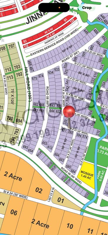 580 sqyd corner residential plot available for sale in precinct 17 Bahria Town Karachi