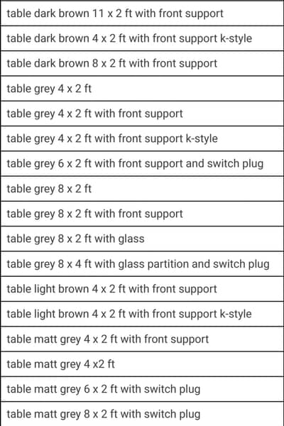 Office Tables For Sale