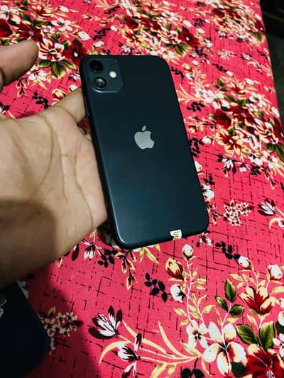 Apple iPhone 11 64 g all ok bas 1dot yellow om screen
