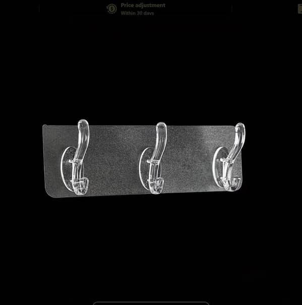 Hook Patti: 6-Piece Self-Adhesive Wall Hooks Patti for Kitchen, Bathroom, Bedroom, and Door